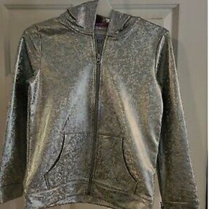 Nwt Girls More Than Magic Metallic Jacket Size S(6/6x)